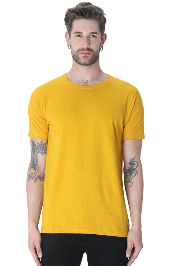 Solid Classic Crew Cotton T-Shirt for Men | Soft, Durable & Versatile | Plain