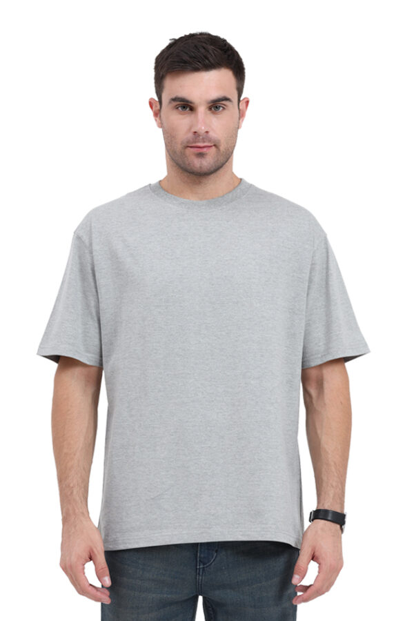 Solid Cotton Oversized T-Shirt | Round Neck | Half Sleeve | Plain